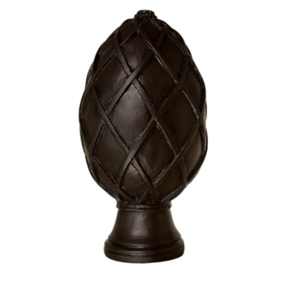 3" Basket Weave Egg Finial /DC