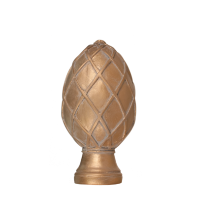 1 3/8" Basket Weave Egg Finial /GLD