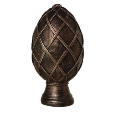 3" Basket Weave Egg Finial /IC