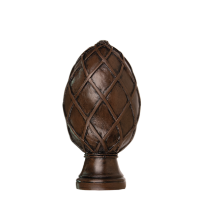 1 3/8" Basket Weave Egg Finial /OWD