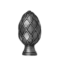 1 3/8" Basket Weave Egg Finial /PT