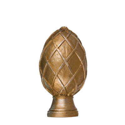 1 3/8" Basket Weave Egg Finial /RG