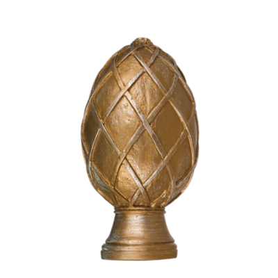 2" Basket Weave Egg Finial /RG