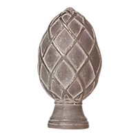3" Basket Weave Egg Finial /RTA