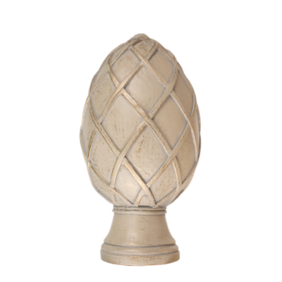 2" Basket Weave Egg Finial /STG