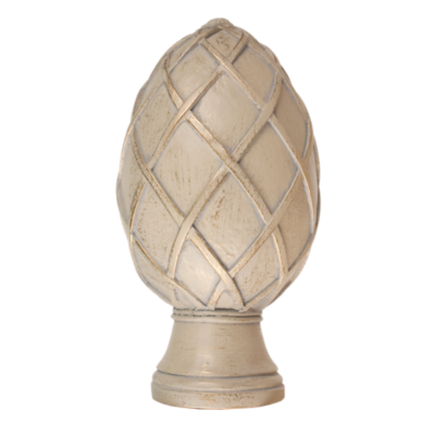 3" Basket Weave Egg Finial /STG