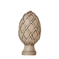 1 3/8" Basket Weave Egg Finial /TK