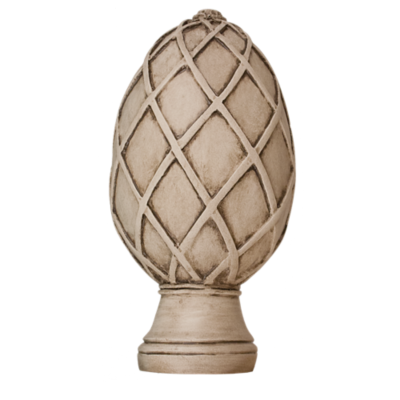 3" Basket Weave Egg Finial /TK