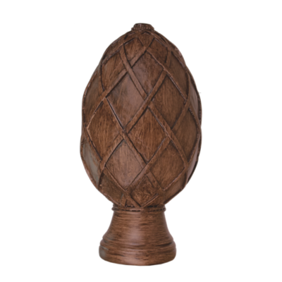 2" Basket Weave Egg Finial /WNT