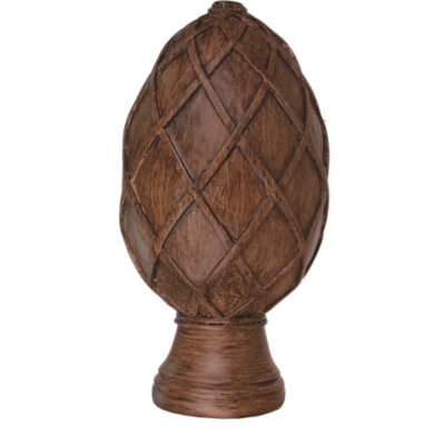 3" Basket Weave Egg Finial /WNT