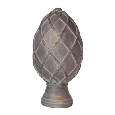 2" Basket Weave Egg Finial /WEA
