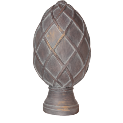 3" Basket Weave Egg Finial /WEA
