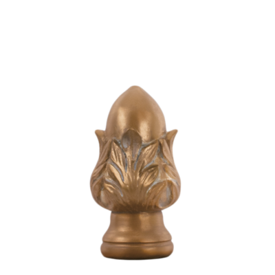 1 3/8" Crowned Acorn Finial /GLD