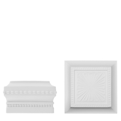 3" Chadwick End Cap /WH