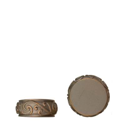 1 3/8" Iron Scroll End Cap /AP