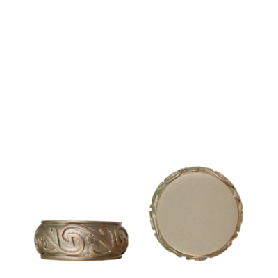1 3/8" Iron Scroll End Cap /AS