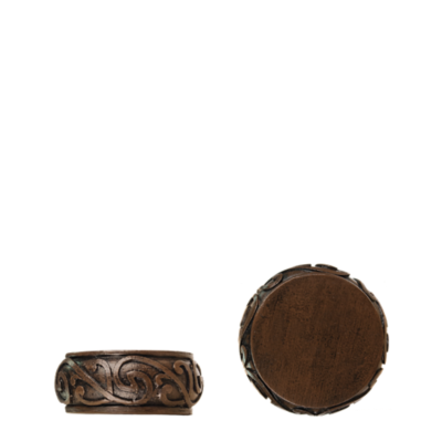 1 3/8" Iron Scroll End Cap /OWD