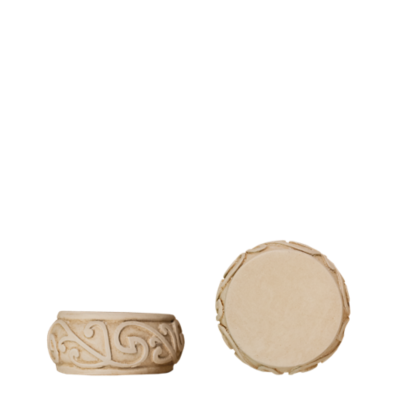 1 3/8" Iron Scroll End Cap /SL