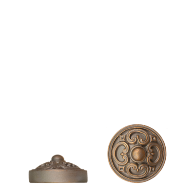 1 3/8" Royal Medallion End Cap /AP