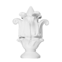 2" Florentine Finial /WH