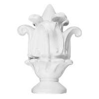 3" Florentine Finial /WH
