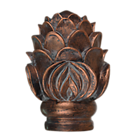 3" Royal Crest Finial /CP