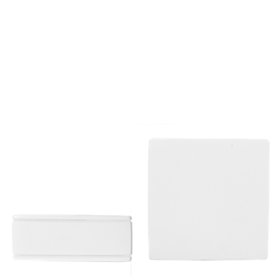 3" Square End Cap /WH
