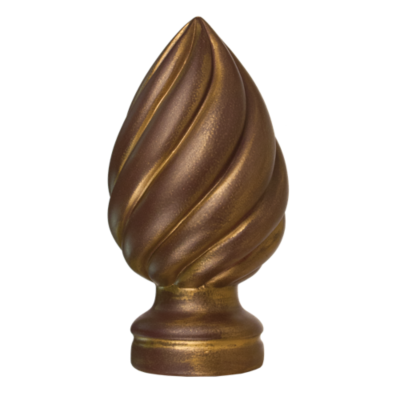3" Swirl Finial /AG