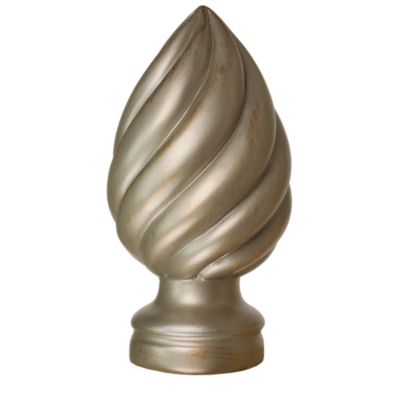 3" Swirl Finial /AS