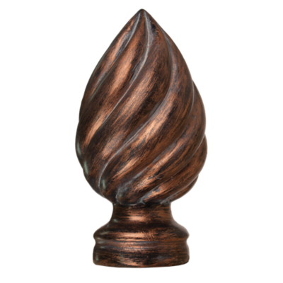 3" Swirl Finial /CP