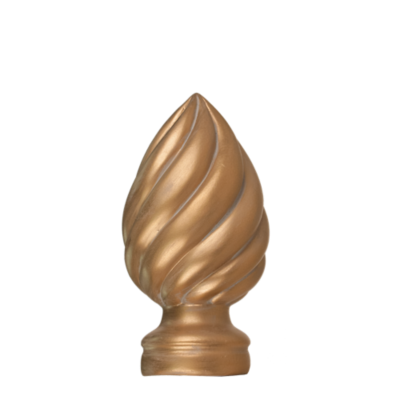 1 3/8" Swirl Finial /GLD
