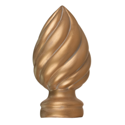 3" Swirl Finial /GLD