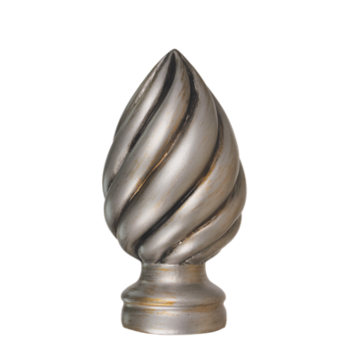 2" Swirl Finial /MS