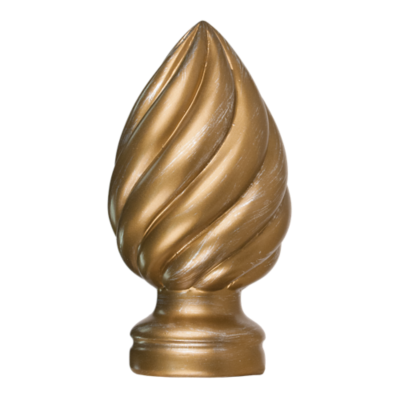 3" Swirl Finial /RG