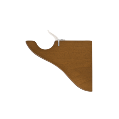 1 3/8" Single Bracket, 3 1/2" Return /PE