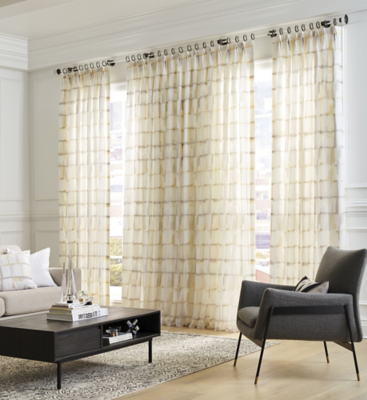 Home Essence Lillian Twist Tab Total Blackout Window Curtain 