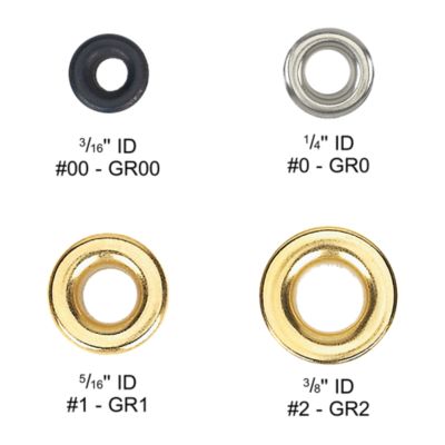 small brass grommets