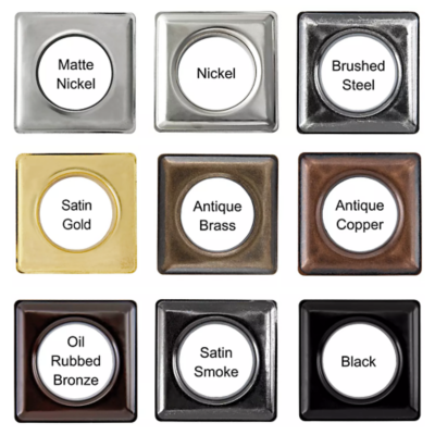Brass Square Grommets #12 & #15