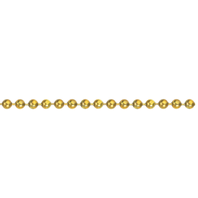 #10 Continuous Metal Bead Chain Loop, 5' Drop, Brass