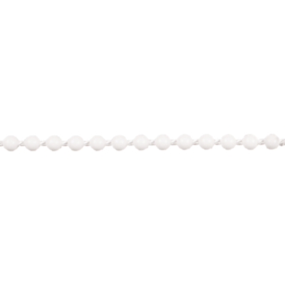 Continuous Plastic Bead Chain, 5' drop White Rowley Rowley