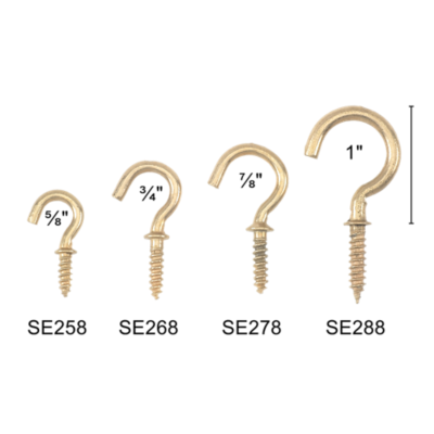 Cup Hooks - Holdbacks & Tiebacks | Rowley