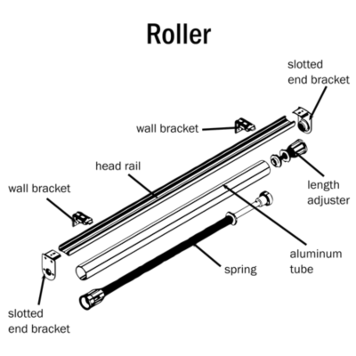 EZ Rise Cordless Shade End Brackets Rowley