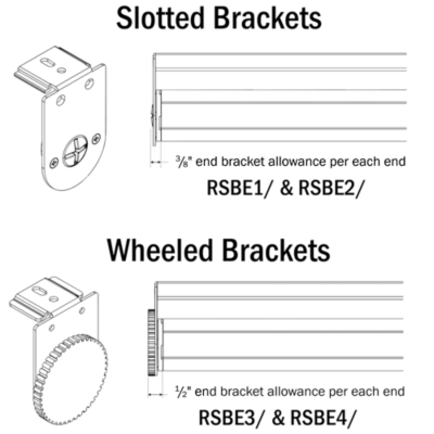 EZ Rise Cordless Shade End Brackets | Rowley