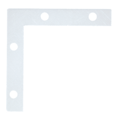 black flat corner braces