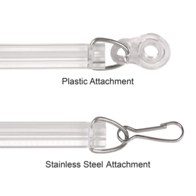 Clear Fluted Batons