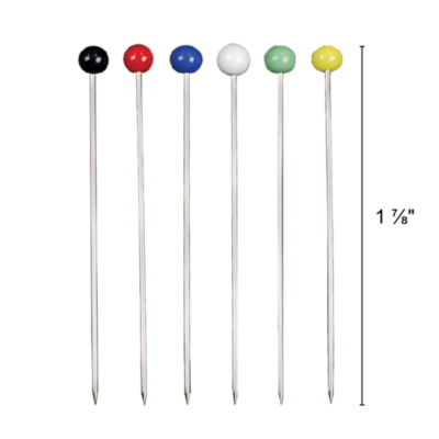 Glass Head Straight Pins - Notions