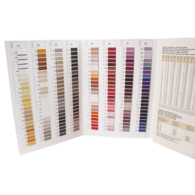 Gutermann 400 Color Thread Sample Card Rowley