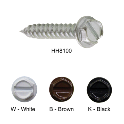 Slotted hex shop head screw