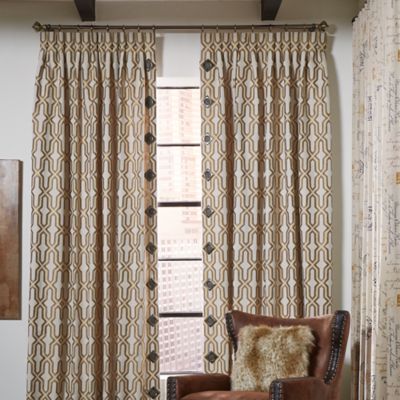 Pinch Pleat Panels with Grommet Accented Leading Edge