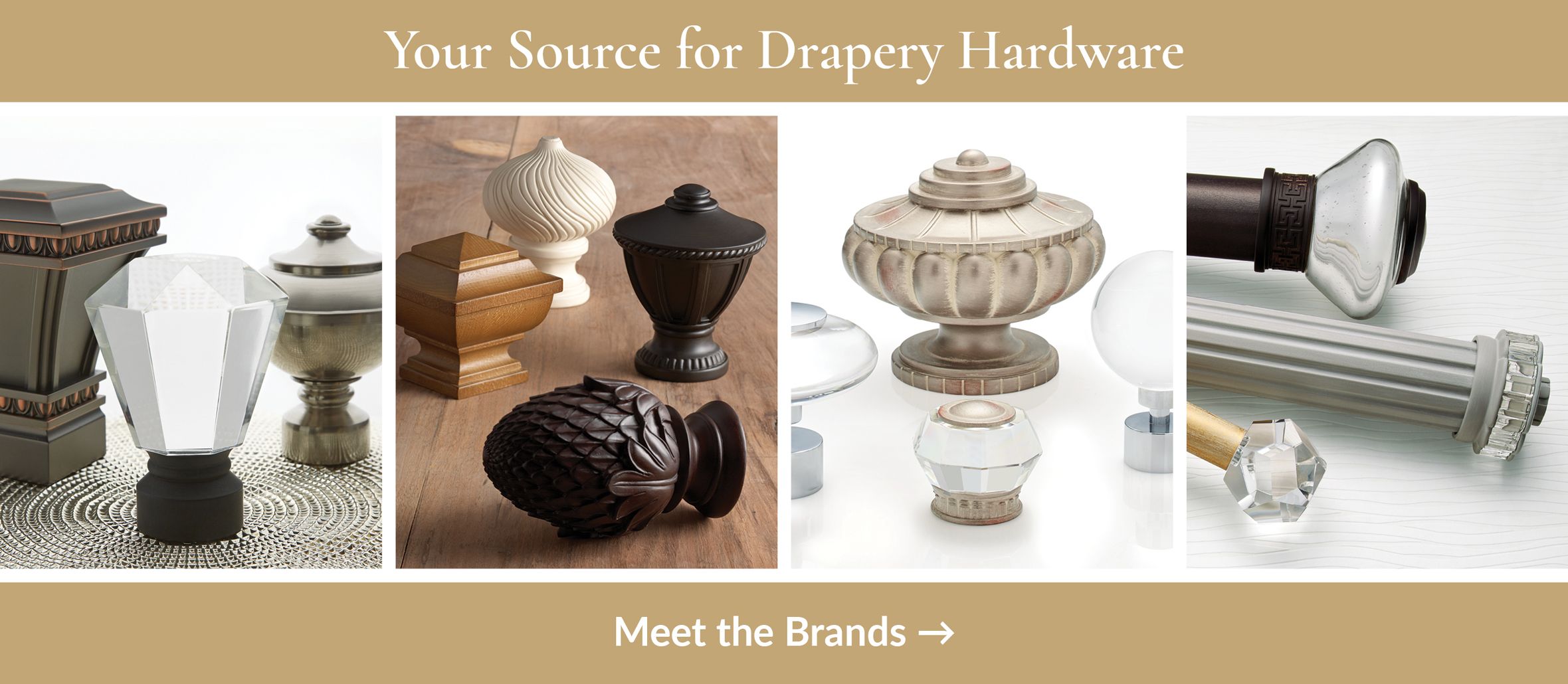 Family of Decorative Drapery Hardware Brands